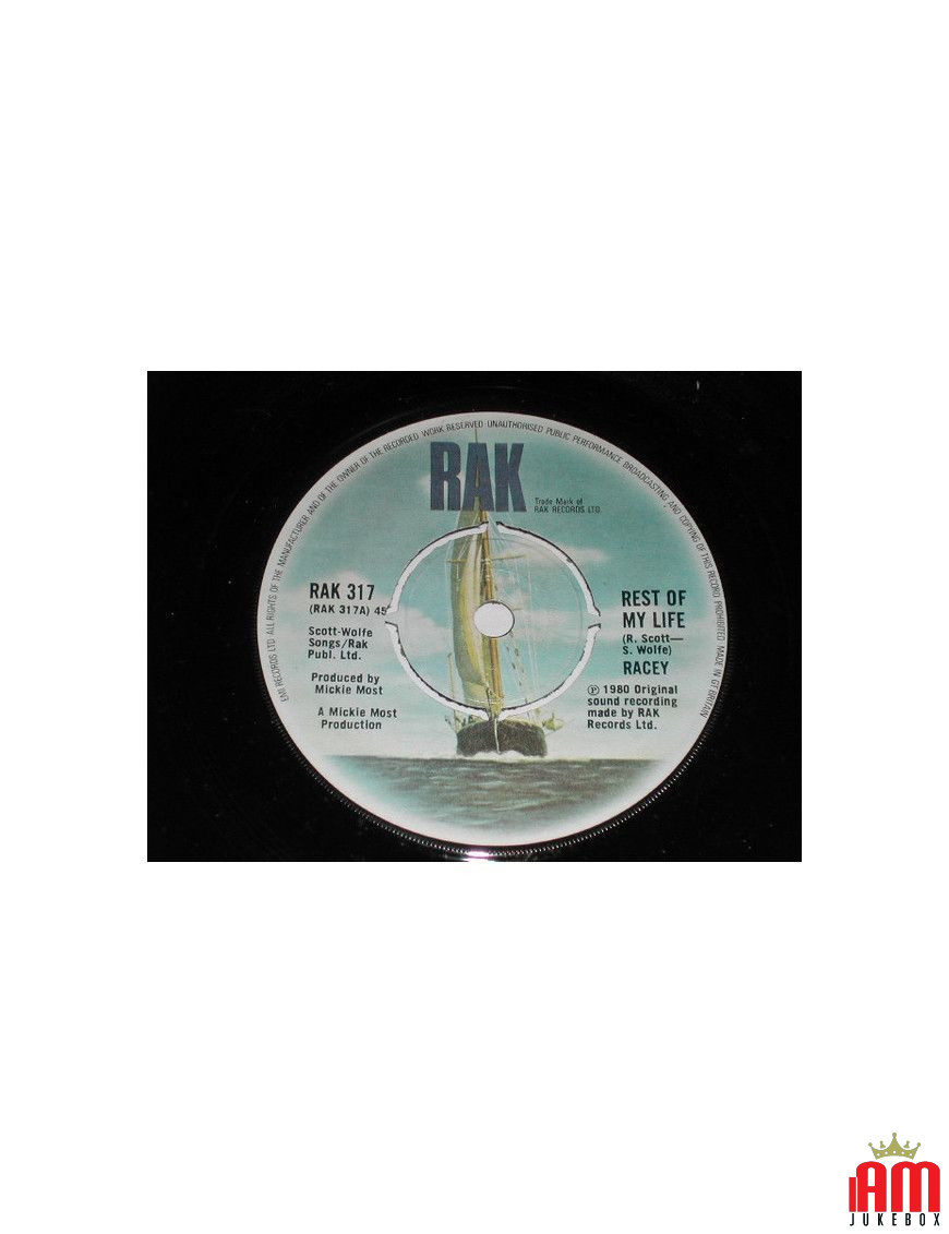 Le reste de ma vie [Racey] - Vinyle 7", 45 tours [product.brand] 1 - Shop I'm Jukebox 