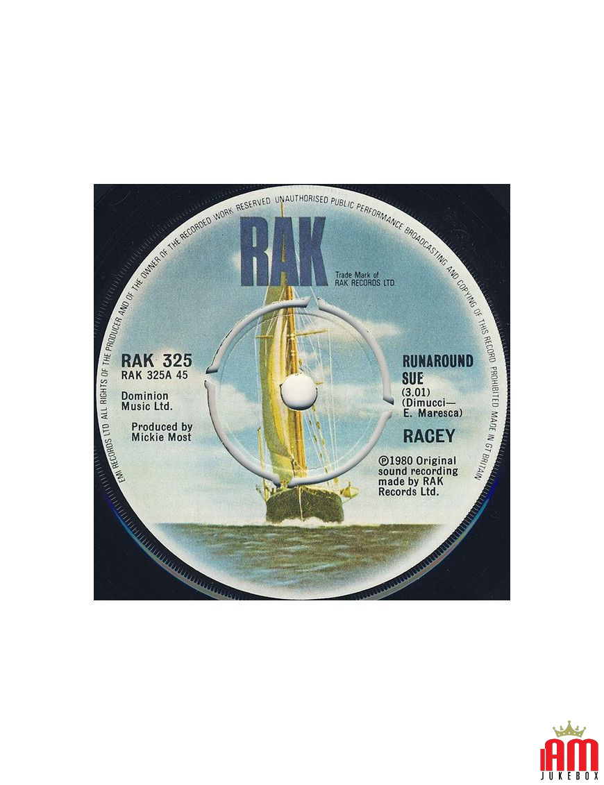 Runaround Sue [Racey] - Vinyl 7", 45 RPM, Single [product.brand] 1 - Shop I'm Jukebox 