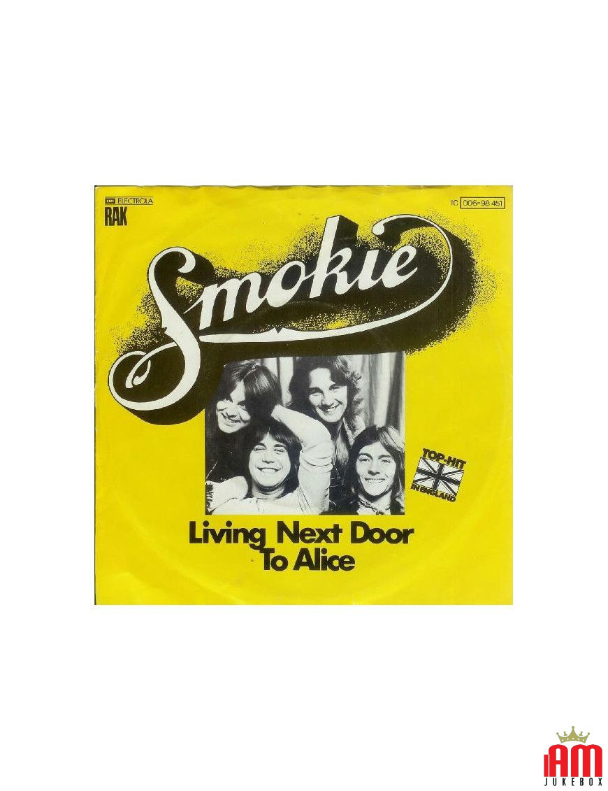 Living Next Door To Alice [Smokie] - Vinyl 7", 45 RPM, Single [product.brand] 1 - Shop I'm Jukebox 