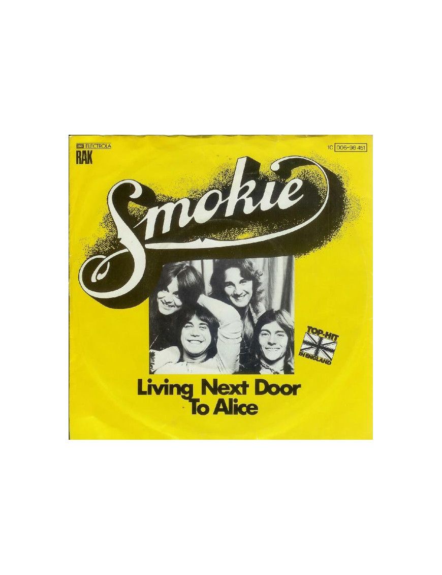 Vivre à côté d'Alice [Smokie] - Vinyl 7", 45 RPM, Single [product.brand] 1 - Shop I'm Jukebox 