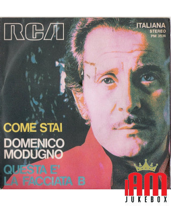 Comment vas-tu, c'est la face B [Domenico Modugno] - Vinyl 7", 45 RPM [product.brand] 1 - Shop I'm Jukebox 