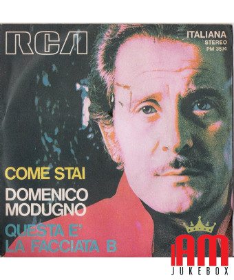 Comment vas-tu, c'est la face B [Domenico Modugno] - Vinyl 7", 45 RPM [product.brand] 1 - Shop I'm Jukebox 
