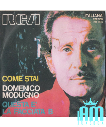 How are you this is side B [Domenico Modugno] - Vinyl 7", 45 RPM [product.brand] 1 - Shop I'm Jukebox 