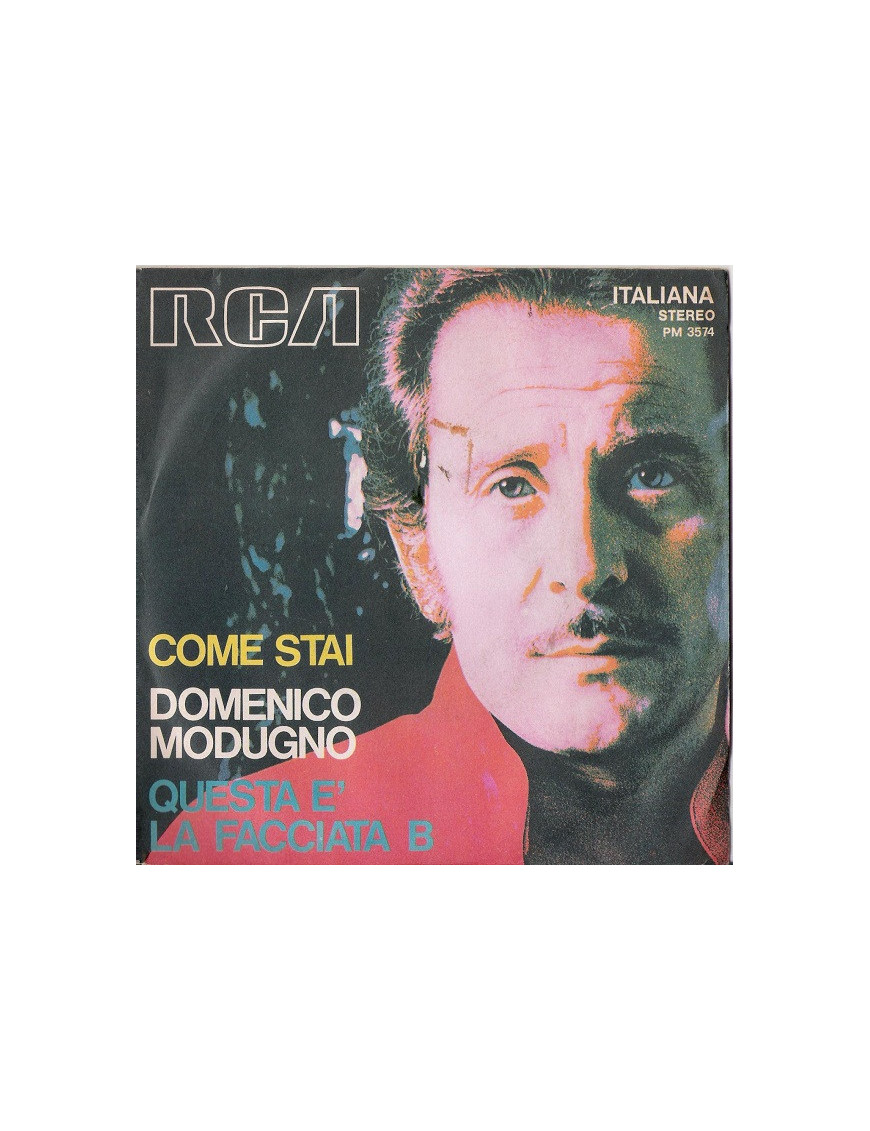 Come Stai   Questa È La Facciata B [Domenico Modugno] - Vinyl 7", 45 RPM
