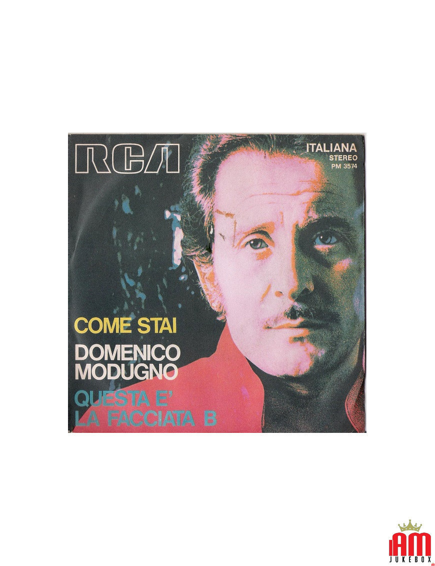 Comment vas-tu, c'est la face B [Domenico Modugno] - Vinyl 7", 45 RPM [product.brand] 1 - Shop I'm Jukebox 