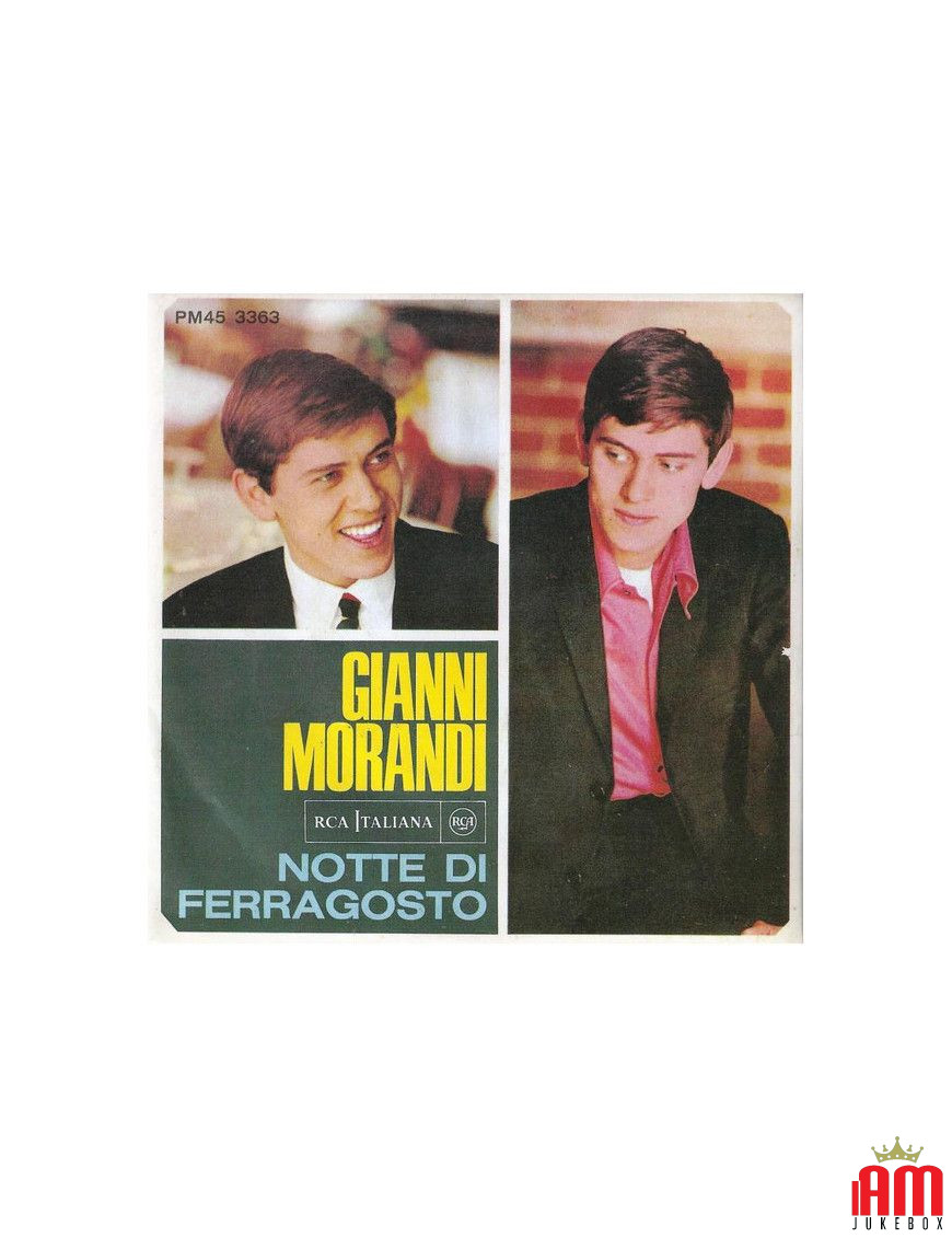 Nuit de mi-août [Gianni Morandi] - Vinyl 7", 45 RPM, Réédition [product.brand] 1 - Shop I'm Jukebox 