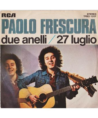 Two Rings 27 July [Paolo Frescura] - Vinyl 7", 45 RPM, Stereo [product.brand] 1 - Shop I'm Jukebox iamjukebox.it 4428094-2023-05