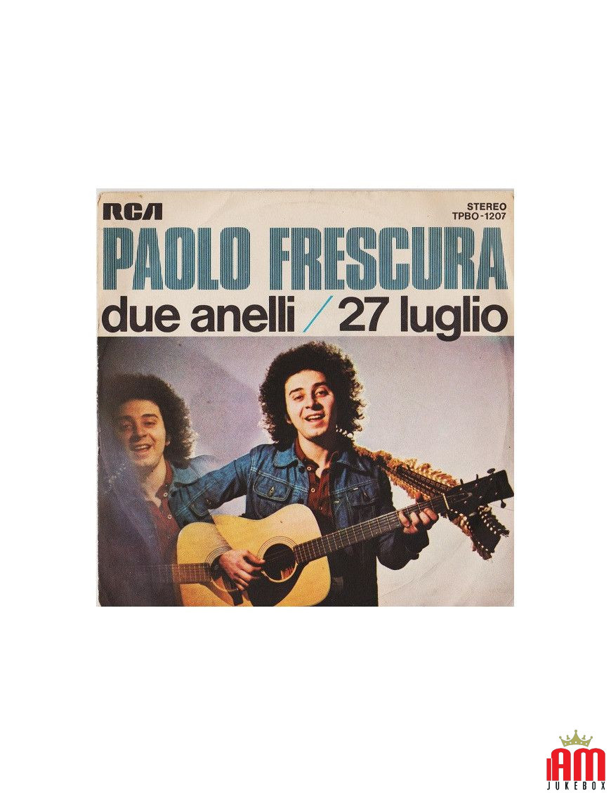 Due Anelli 27 Luglio [Paolo Frescura] - Vinyl 7", 45 RPM, Stereo [product.brand] 1 - Shop I'm Jukebox 