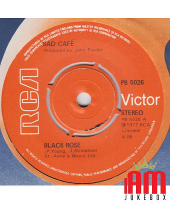 Black Rose [Sad Café] – Vinyl 7", 45 RPM, Single [product.brand] 1 - Shop I'm Jukebox 