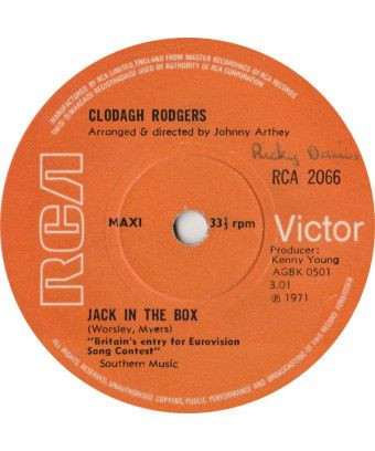 Jack In The Box [Clodagh Rodgers] - Vinyle 7", Maxi-Single, 33 ? RPM [product.brand] 1 - Shop I'm Jukebox 