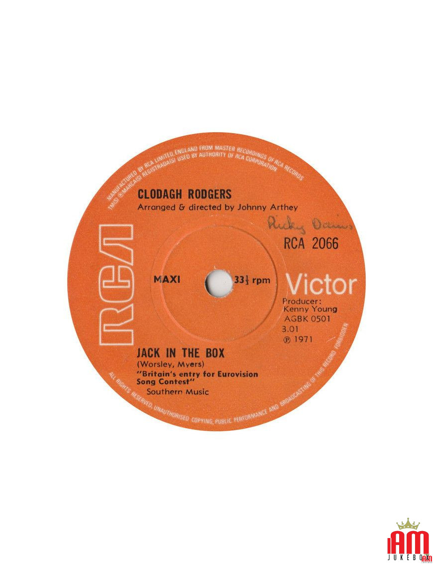 Jack In The Box [Clodagh Rodgers] - Vinyl 7", Maxi-Single, 33 ? RPM [product.brand] 1 - Shop I'm Jukebox 