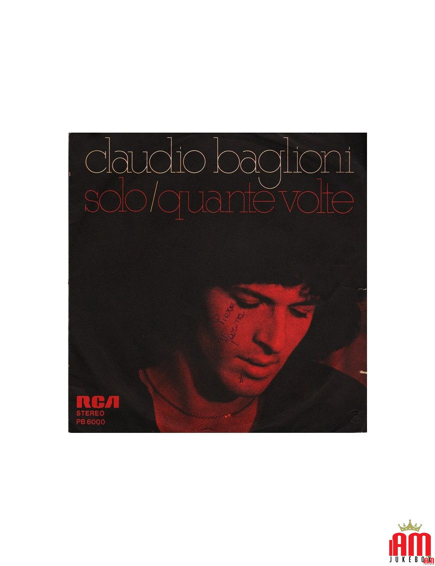 Solo Quante Volte [Claudio Baglioni] - Vinyl 7", 45 RPM, Stereo [product.brand] 1 - Shop I'm Jukebox 