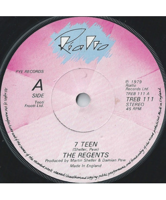 7 Teen [The Regents] – Vinyl 7", 45 RPM, Single, Stereo