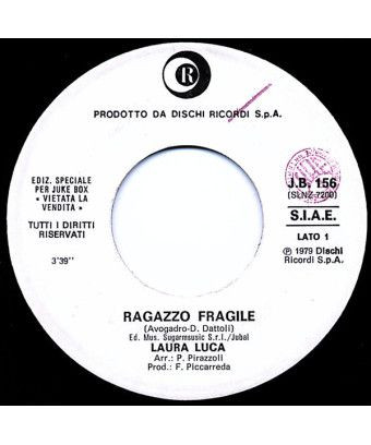 Ragazzo Fragile Lady Night [Laura Luca,...] - Vinyl 7", 45 RPM, Jukebox [product.brand] 1 - Shop I'm Jukebox 