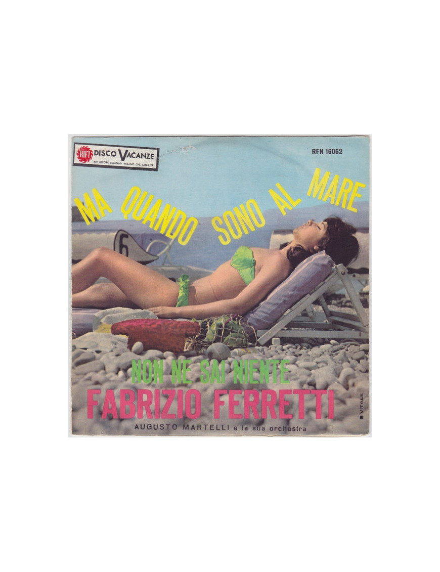 Aber wenn ich am Meer bin, weißt du nichts [Fabrizio Ferretti] – Vinyl 7", 45 RPM [product.brand] 1 - Shop I'm Jukebox 