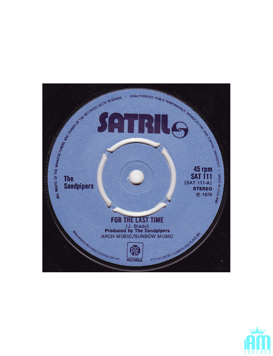 For The Last Time Down By The River [The Sandpipers] – Vinyl 7", Single, 45 RPM [product.brand] 1 - Shop I'm Jukebox 
