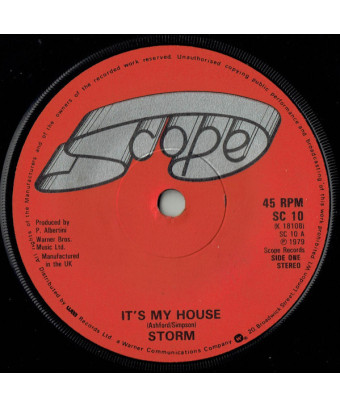 It's My House [Storm (43)] - Vinyl 7", 45 RPM, Single, Stereo [product.brand] 1 - Shop I'm Jukebox 