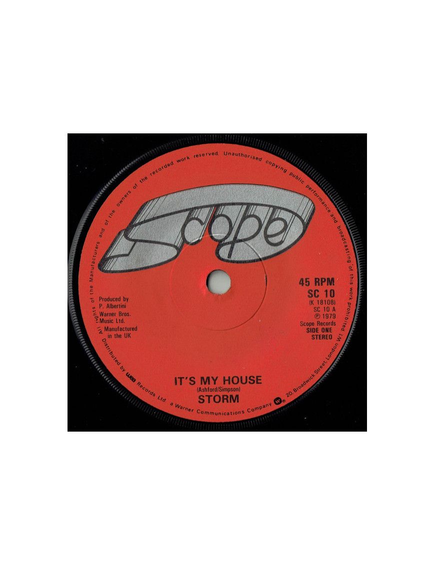 It's My House [Storm (43)] - Vinyl 7", 45 RPM, Single, Stereo [product.brand] 1 - Shop I'm Jukebox 