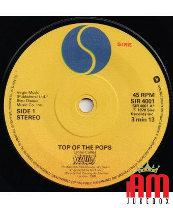 Top Of The Pops [The Rezillos] - Vinyle 7", 45 tours, Single [product.brand] 1 - Shop I'm Jukebox 