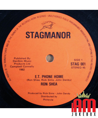 ET Phone Home [Ron Shea] – Vinyl 7", 45 RPM [product.brand] 1 - Shop I'm Jukebox 