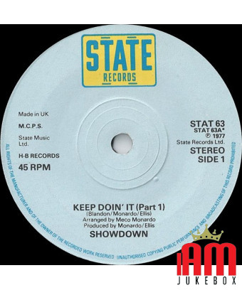 Keep Doin' It (Part 1) [Showdown (3)] - Vinyle 7", 45 tr/min, Single