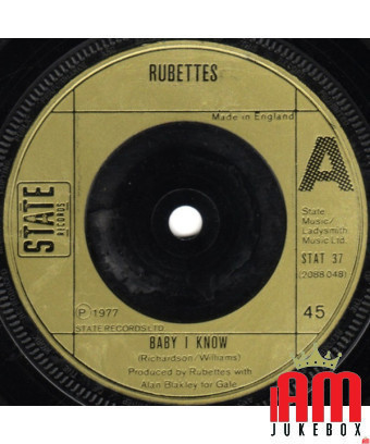 Baby I Know [The Rubettes] – Vinyl 7", 45 RPM, Single [product.brand] 1 - Shop I'm Jukebox 