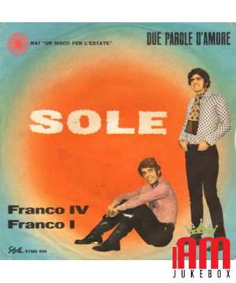 Sole [Franco IV E Franco I] - Vinyl 7", 45 RPM [product.brand] 1 - Shop I'm Jukebox 