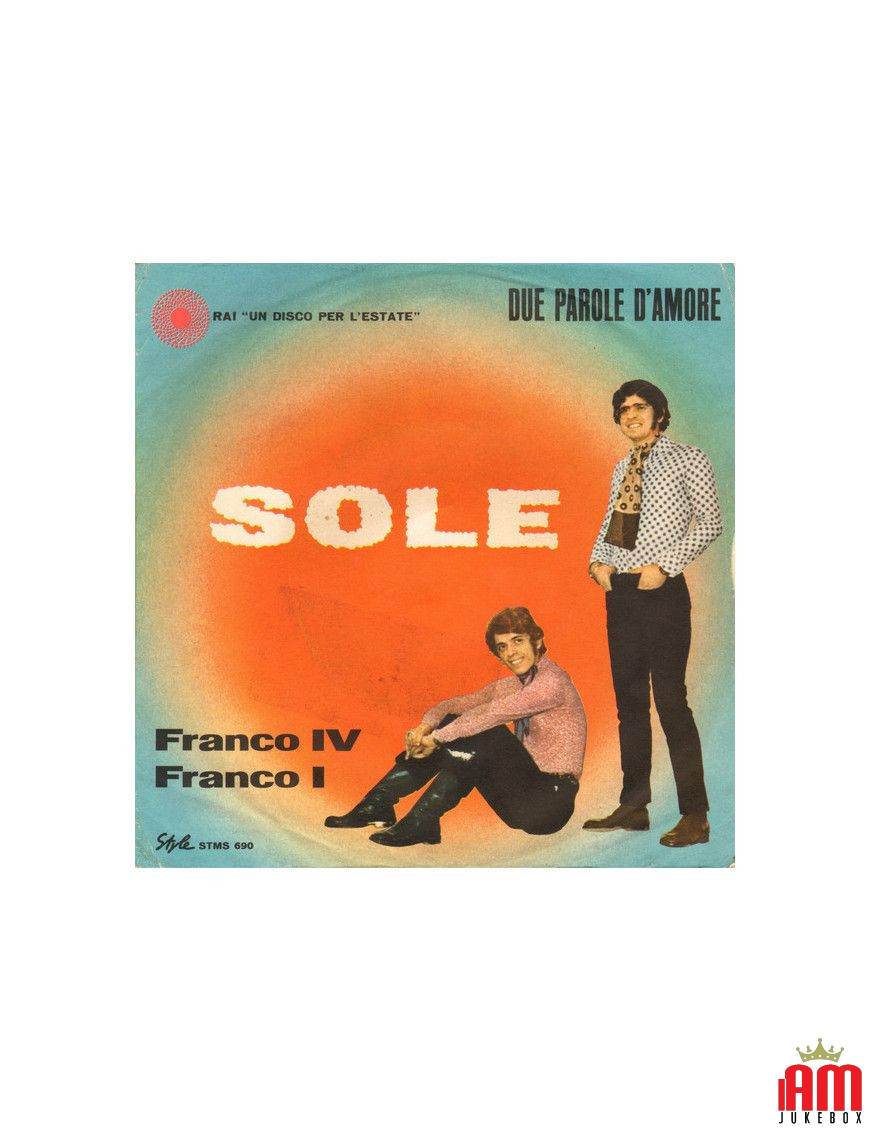 Sole [Franco IV E Franco I] - Vinyl 7", 45 RPM [product.brand] 1 - Shop I'm Jukebox 