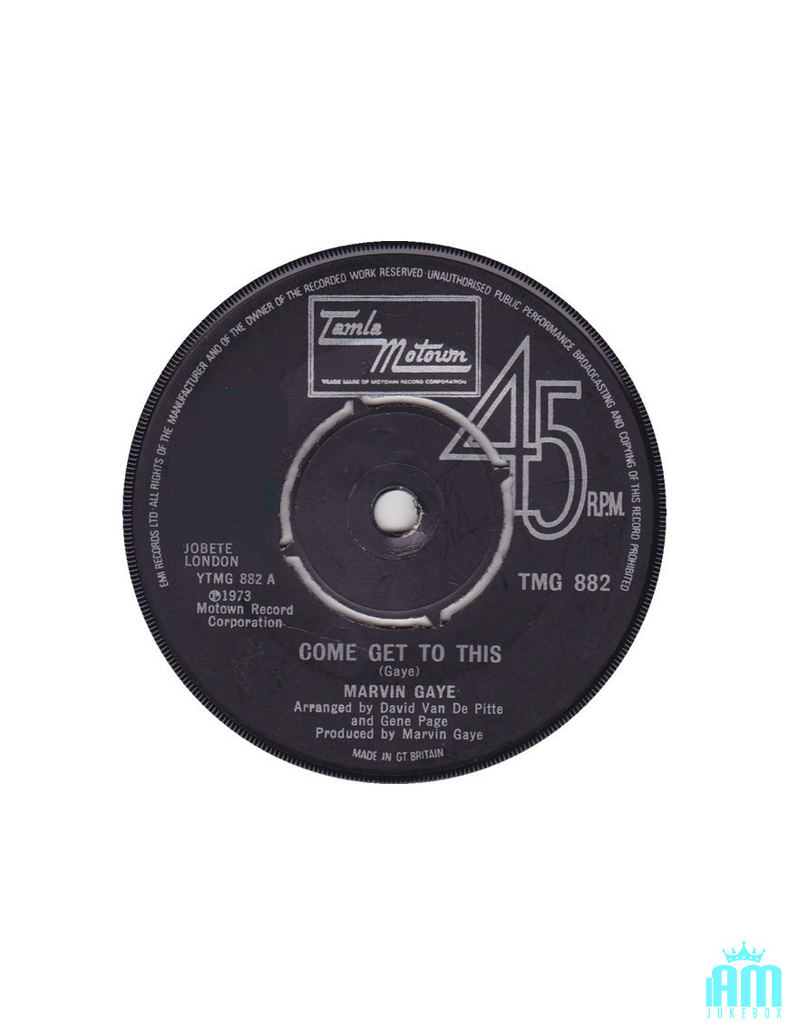 Venez y arriver [Marvin Gaye] - Vinyl 7", 45 RPM, Single [product.brand] 1 - Shop I'm Jukebox 