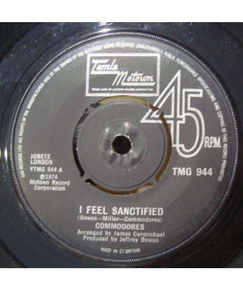 I Feel Sanctified [Commodores] - Vinyl 7", 45 RPM, Single
