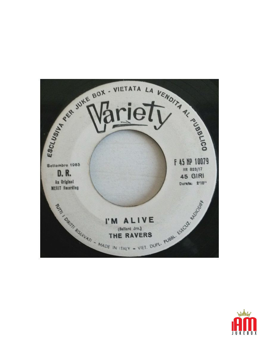 I'm Alive [The Ravers (3)] – Vinyl 7", 45 RPM, Jukebox [product.brand] 1 - Shop I'm Jukebox 