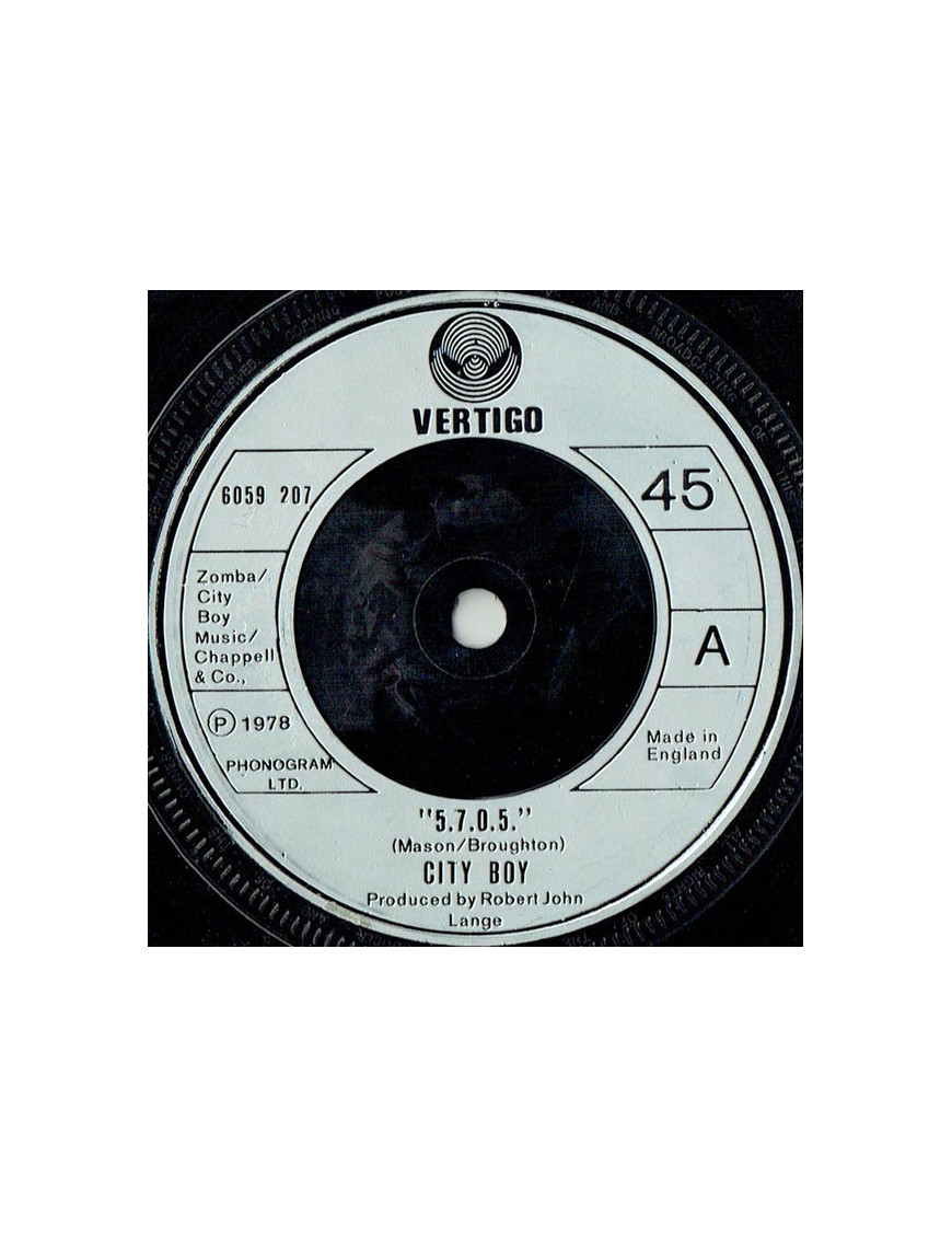 5.7.0.5. [City Boy] – Vinyl 7", 45 RPM, Single