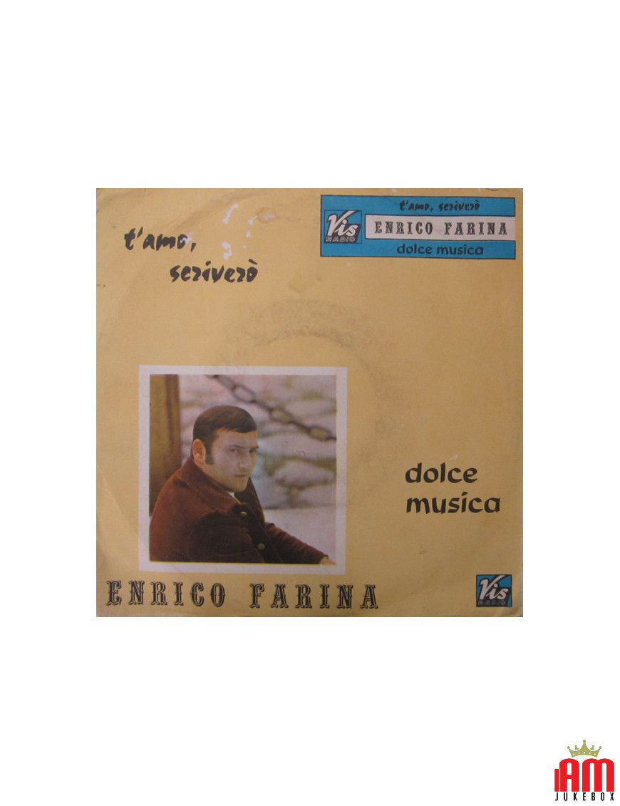 Je t'aime, j'écrirai de la musique douce [Enrico Farina] - Vinyle 7", 45 tours [product.brand] 1 - Shop I'm Jukebox 