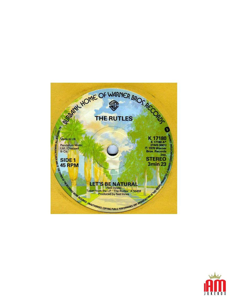 Let's Be Natural [The Rutles] - Vinyl 7", 45 RPM, Single, Stereo [product.brand] 1 - Shop I'm Jukebox 