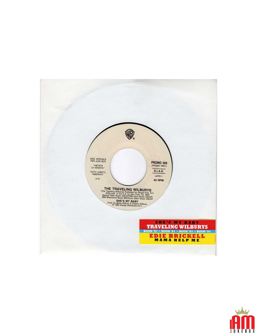 She's My Baby Mama Help Me [Traveling Wilburys,...] – Vinyl 7", 45 RPM, Zusammenstellung, Jukebox [product.brand] 1 - Shop I'm J