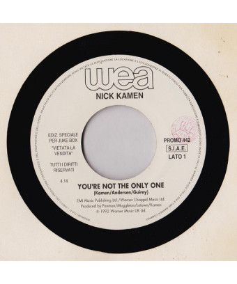 You're Not The Only One   Girls On My Mind [Nick Kamen,...] - Vinyl 7", 45 RPM, Jukebox