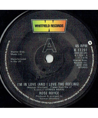 I'm In Love (And I Love The Feeling) [Rose Royce] - Vinyl 7", Single, 45 RPM