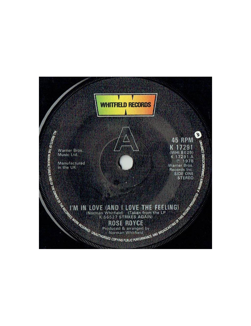 Je suis amoureux (et j'aime le sentiment) [Rose Royce] - Vinyle 7", Single, 45 tours [product.brand] 1 - Shop I'm Jukebox 