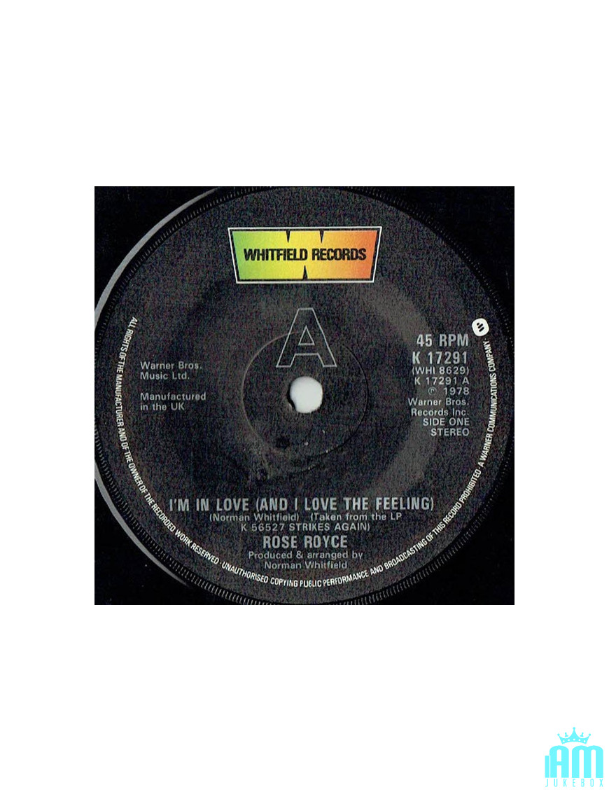 I'm In Love (And I Love The Feeling) [Rose Royce] - Vinyl 7", Single, 45 RPM