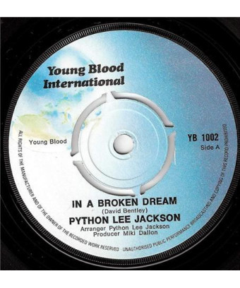 In A Broken Dream [Python Lee Jackson] - Vinyl 7", Single, Reissue [product.brand] 1 - Shop I'm Jukebox 