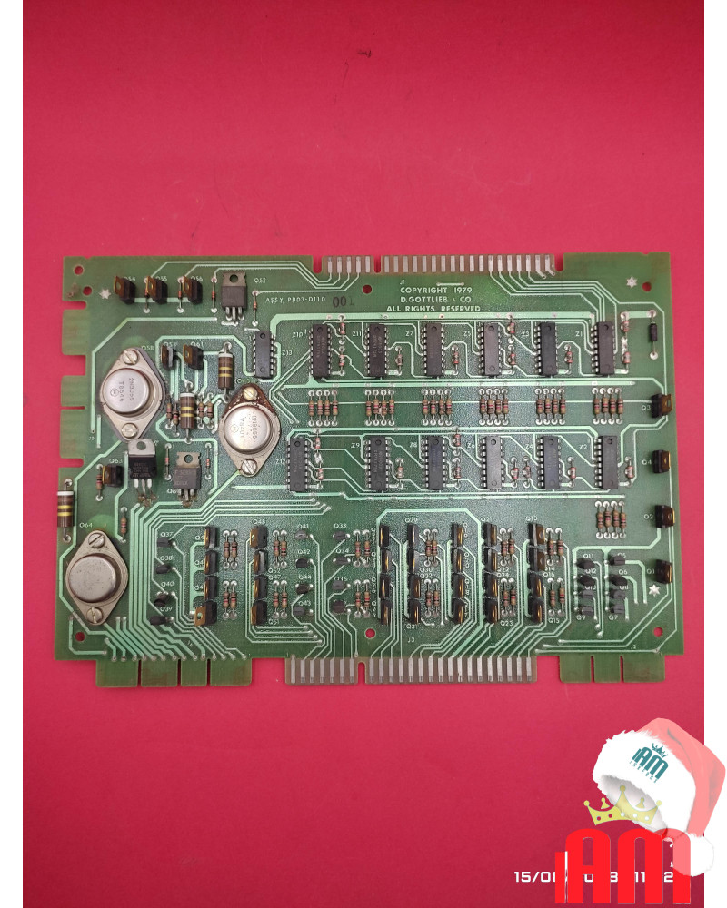 Italiano (Italian) Gottlieb Solenoid Driver, PCB, PB03-D110, 1 Parti di ricambio Gootlieb 1 Shop I'm Jukebox iamjukebox.it 