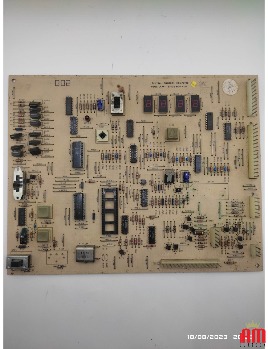 ROWE / AMI - R84 - R88 JUKEBOX CCC ORDINATEUR DE COMMANDE CENTRALE 6-08871-04 ref02 Pièces détachées Ami Rowe Ami Rowe Condition