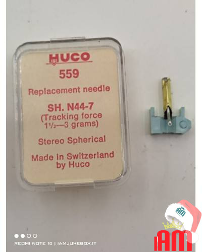 Italiano (Italian) [product.brand]Diamond Huco 559 Replacement needle SH. 44-7 1 Puntine per Jukebox e giradischi 1 Shop I'm Juk