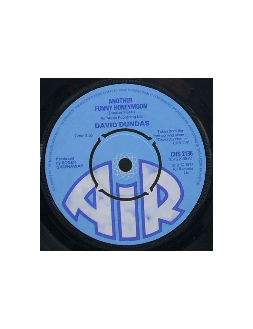 Another Funny Honeymoon   Smile On [David Dundas] - Vinyl 7", 45 RPM, Single