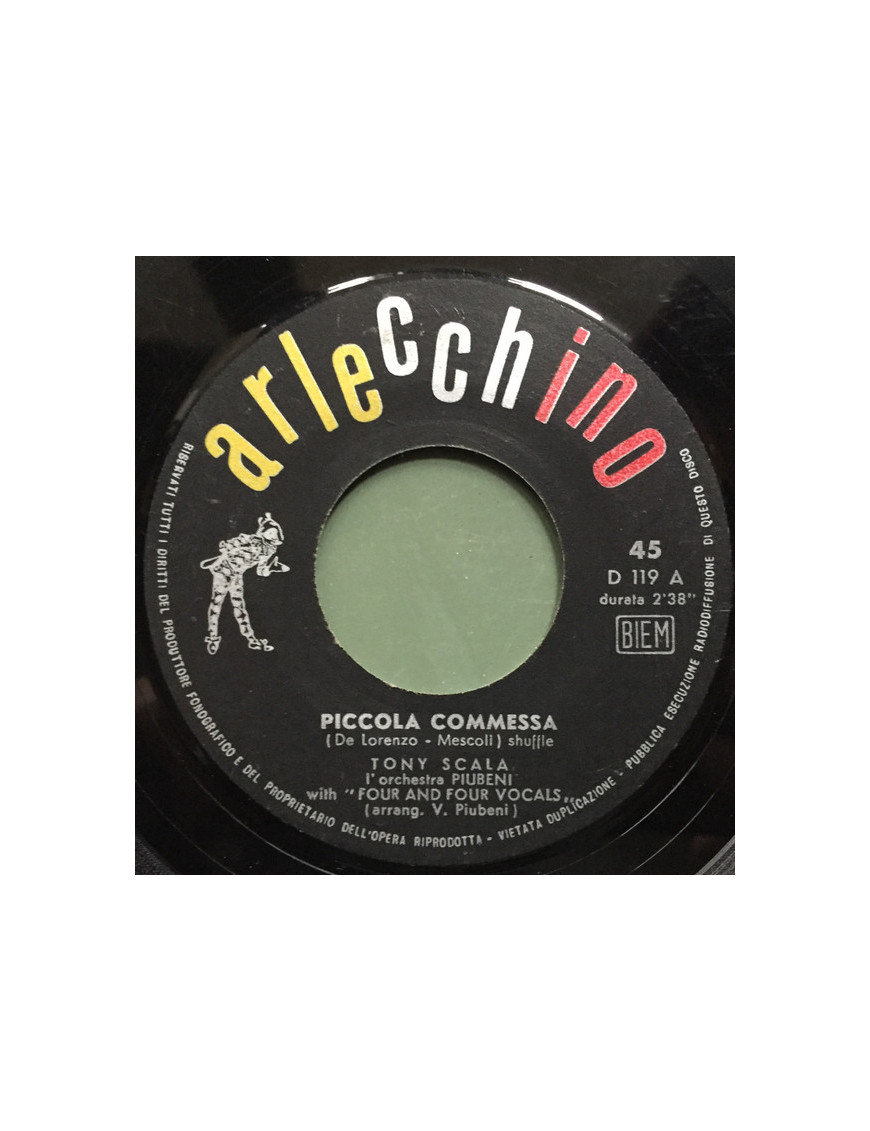 Piccola Commessa-Versilia By Night [Tony Scala] - Vinyl 7", 45 RPM [product.brand] 1 - Shop I'm Jukebox 