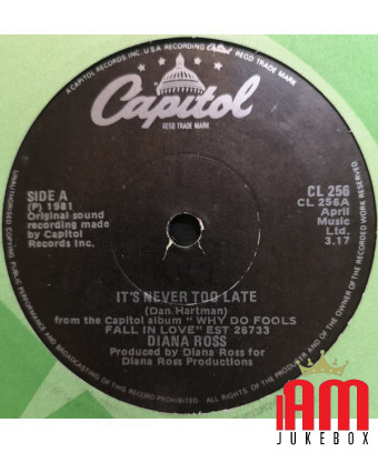 Es ist nie zu spät [Diana Ross] – Vinyl 7", 45 RPM, Single