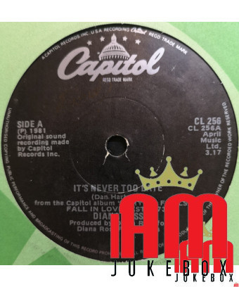 Il n'est jamais trop tard [Diana Ross] - Vinyl 7", 45 tr/min, Single