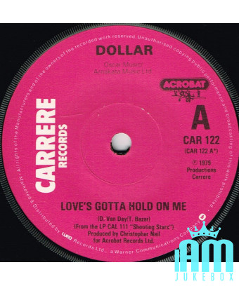 L'amour doit s'accrocher à moi [Dollar] - Vinyl 7", 45 RPM, Single [product.brand] 1 - Shop I'm Jukebox 
