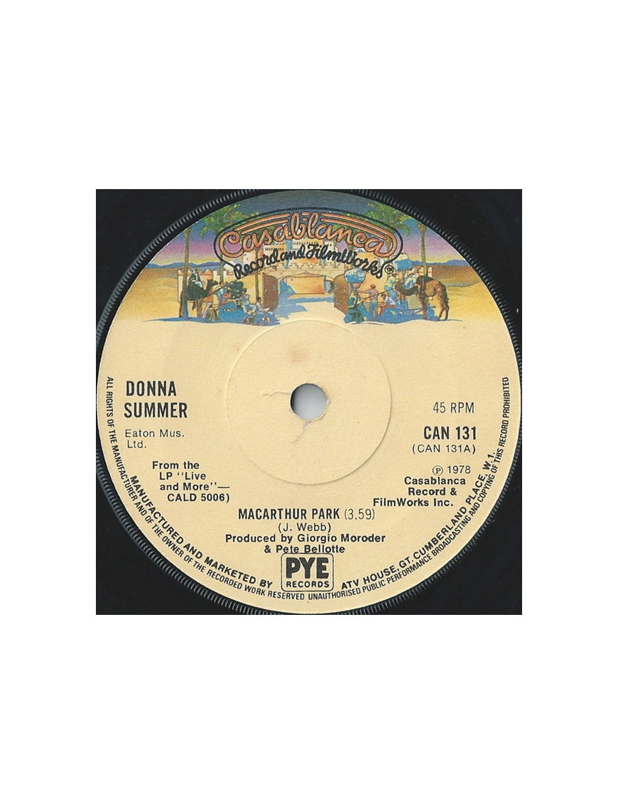 MacArthur Park [Donna Summer] - Vinyle 7", 45 tours, Single [product.brand] 1 - Shop I'm Jukebox 