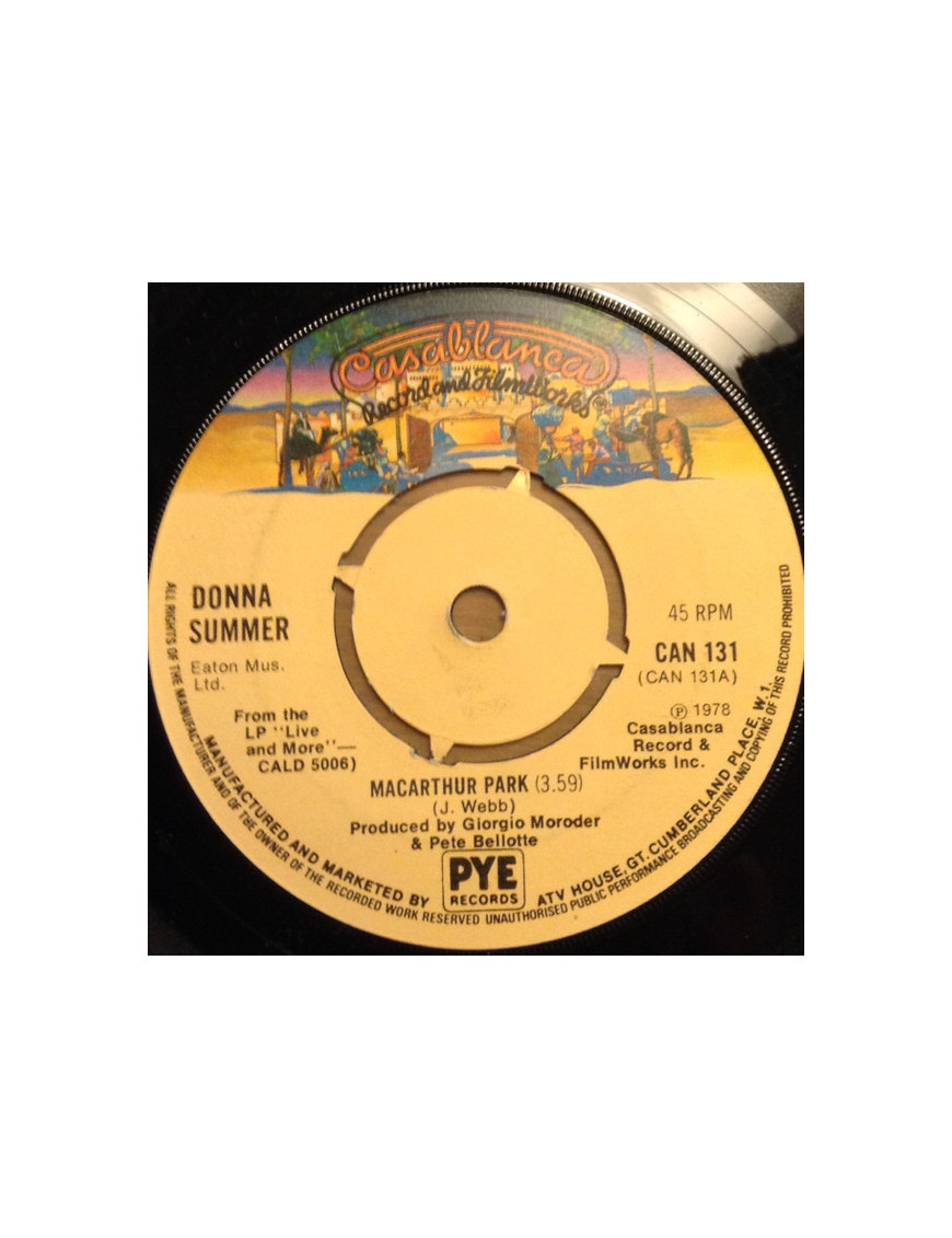 MacArthur Park [Donna Summer] – Vinyl 7", 45 RPM, Single [product.brand] 1 - Shop I'm Jukebox 